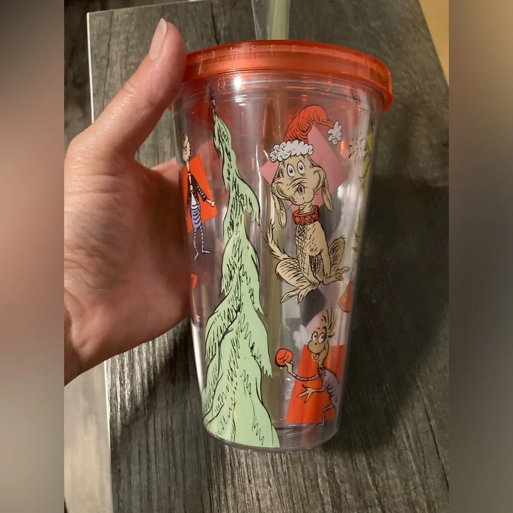 The Grinch plastic 16oz Tumbler